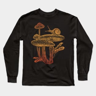 Mushrooms & Snail Y Long Sleeve T-Shirt